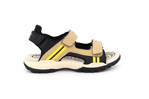 GEOX ENF J BOREALIS B A BEIGEBEIGEYELLOWCuirTextileCuir