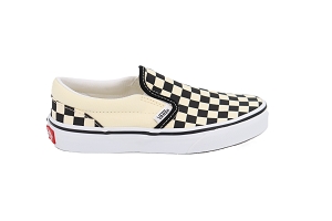 VANS ENF CLASSIC SLIP ON NOIRBLACKWHITEToileTextileTextile