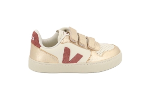 VEJA  ENF SMALL V10 BLANCWHITE PETALECuir SuedeTextileTextile