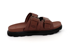 UGG CAPITOLA BUCKLE SLIDE<br>MARRON