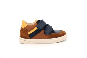 BELLAMY LOURS MARRONCAMELBLEUCuir NubuckCuirCuir