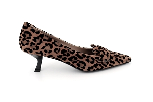 ENZO DI MARTINO ED1104 MARRONLEOPARDCuir VeloursCuirCuir