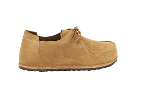 BIRKENSTOCK UTTI LACE VEL MARRONCORK BROWNCuir VeloursCuirCuir