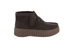 CLARKS TORHILL MOSS MARRONDARK BROWNCuir SuedeAutre MatièreCuir