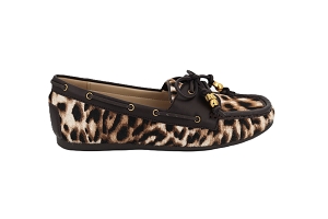 MICHAEL KORS FALLON MOC MARRONCAMELCuirTextileTextile