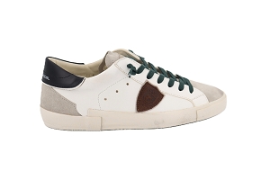PHILIPPE MODEL PRSX LOW MAN BLANCBLANC CREME MENTHECuirCuirCuir