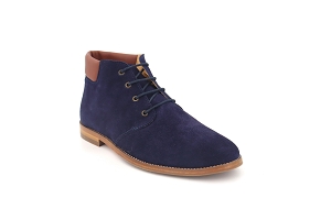 Rue de la Chaussure Monsieur moustache boots et bottines gauthier bleu homme