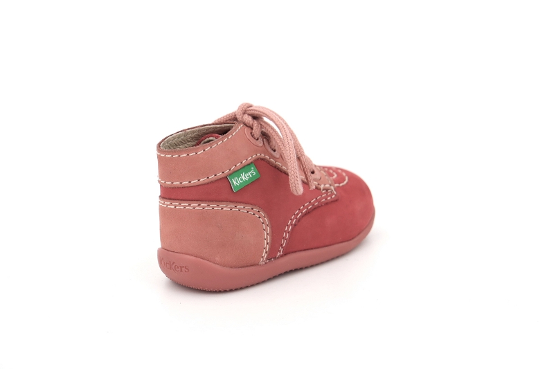 Kickers enf chaussures a lacets bonbon rose0031215_4