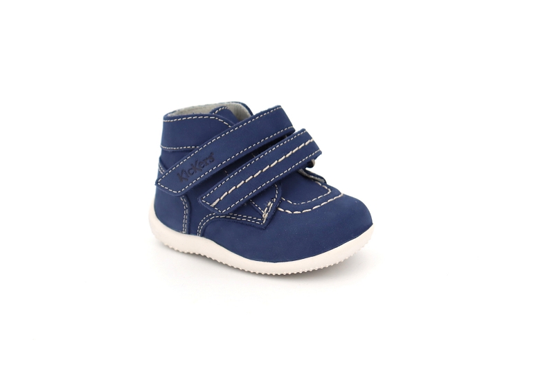 Kickers enf chaussures a scratch bonkro bleu0031302_2