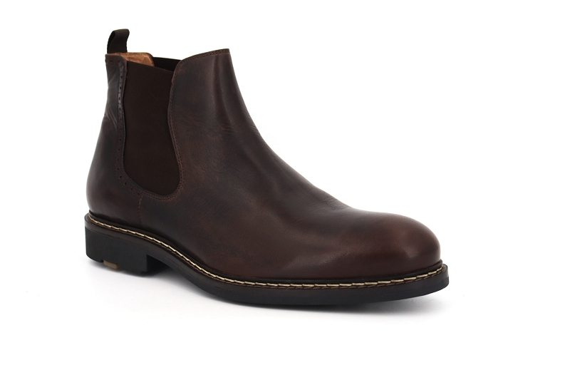 Pellet boots et bottines raymond marron0286501_2