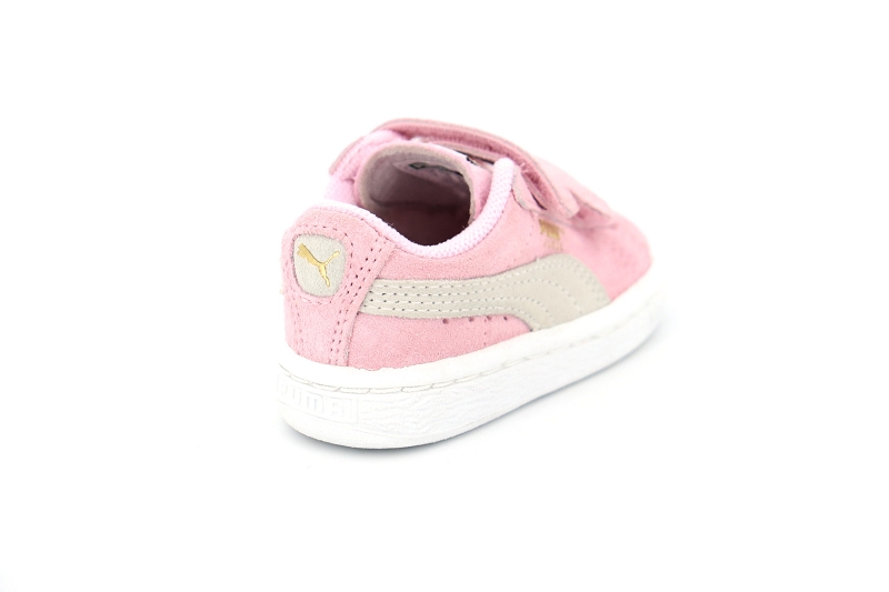 Puma  enf baskets 356274 suede 2 straps rose5043301_4