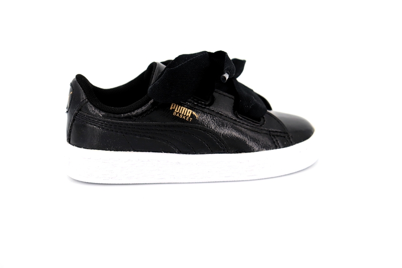 Puma  enf baskets 363895 heart glam black noir