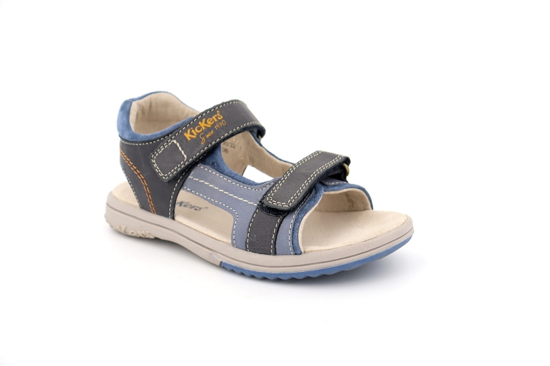 Kickers enf sandales nu pieds platino bleu5069701_2