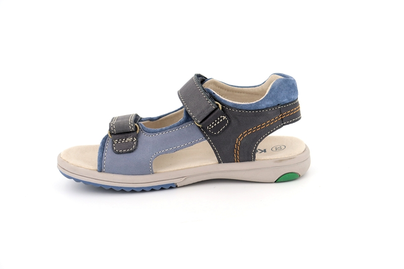 Kickers enf sandales nu pieds platino bleu5069701_3