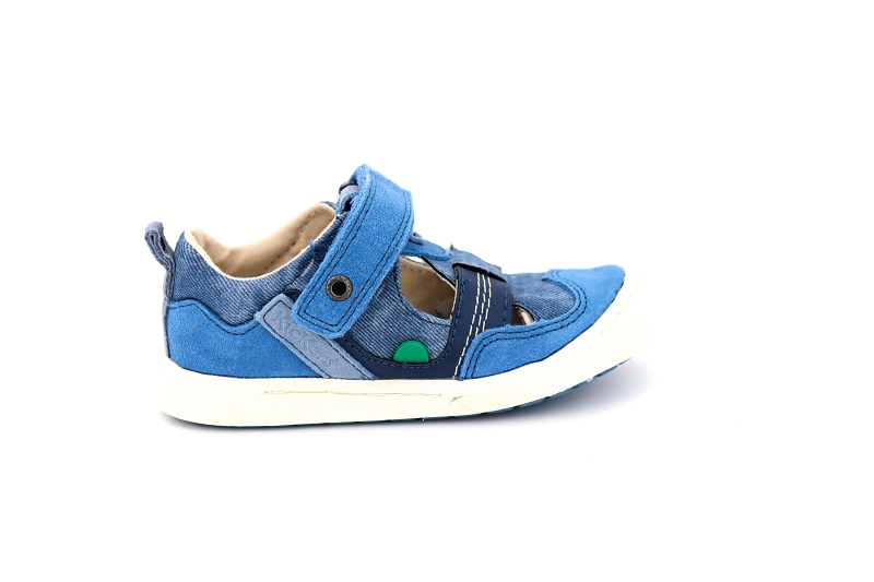 Kickers enf baskets ziguero bleu