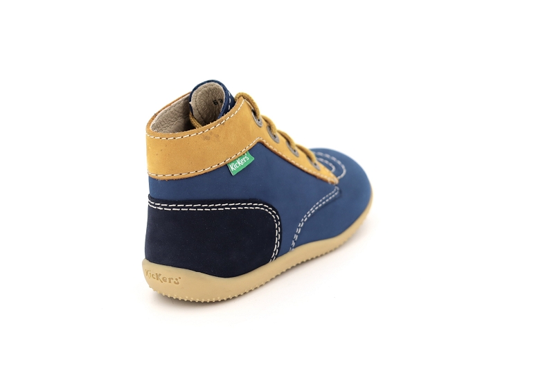 Kickers enf chaussures a lacets bonbon bleu5070101_4