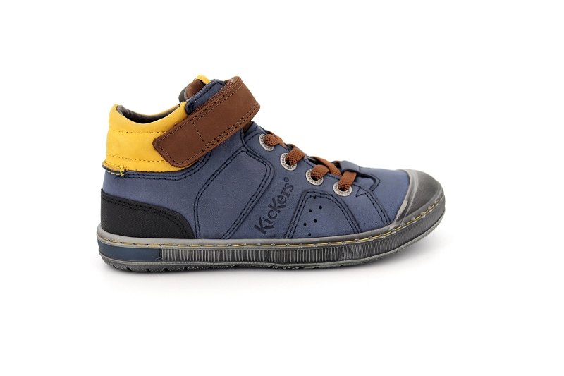 Kickers enf baskets iguane bleu