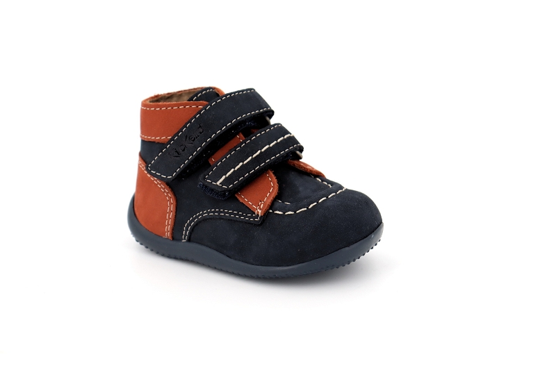 Kickers enf chaussures a scratch bonkro bleu5070501_2