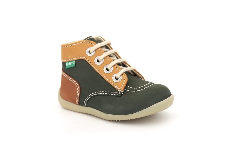 Kickers enf chaussures a lacets bonbon vert5073001_2