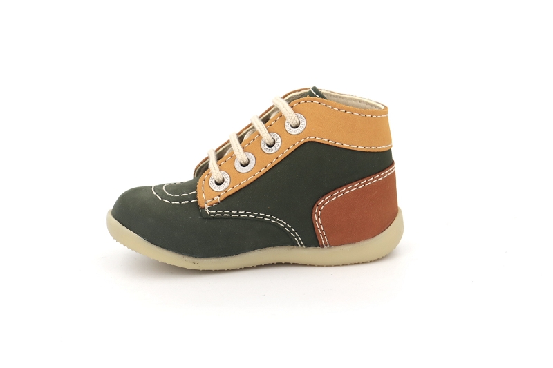 Kickers enf chaussures a lacets bonbon vert5073001_3