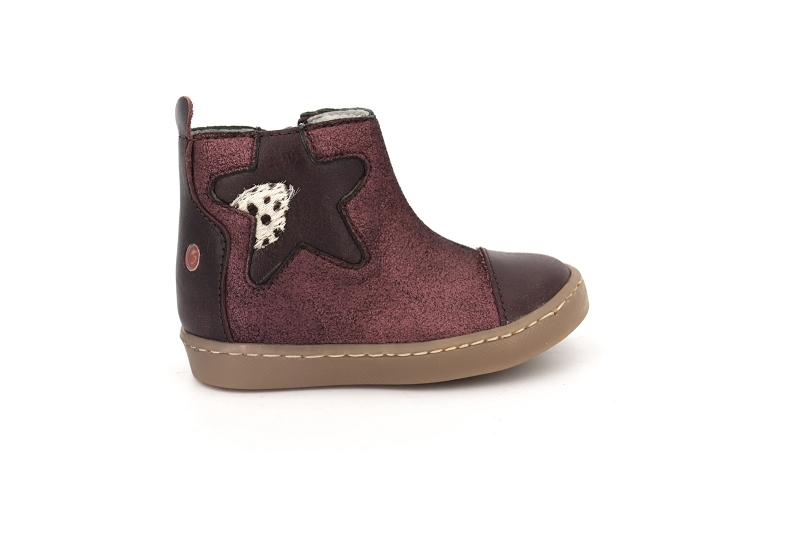 Gbb boots et bottines liat bordeaux