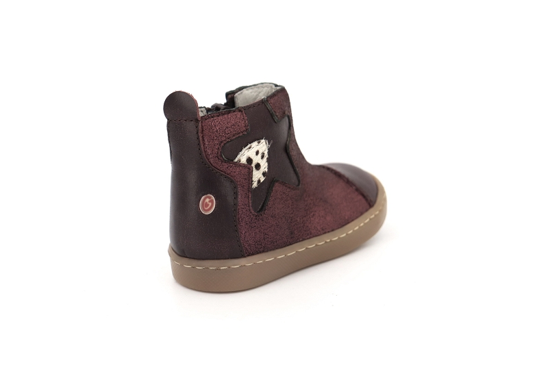 Gbb boots et bottines liat bordeaux5079201_4