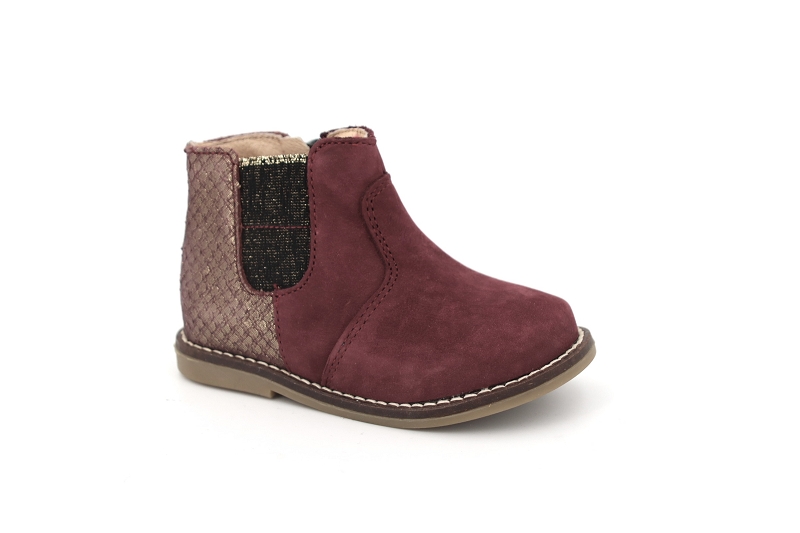 Babybotte boots et bottines abeline bordeaux5081801_2