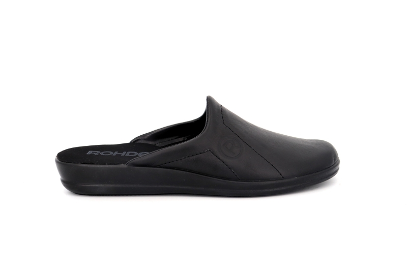 Rohde chaussons pantoufles leon noir