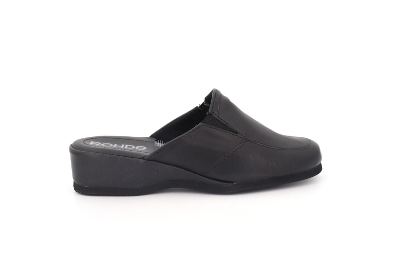 Rohde chaussons pantoufles suzette noir