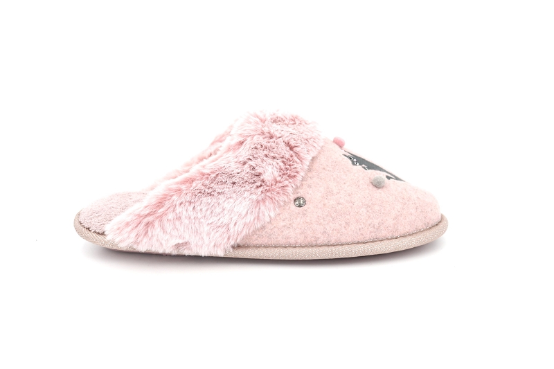 Isotoner chaussons pantoufles chat rose