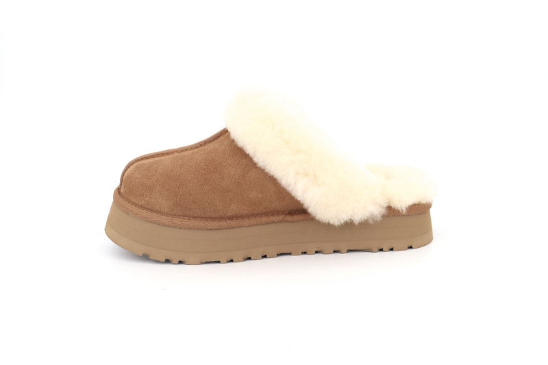 Ugg chaussons pantoufles disquette marron6505801_3