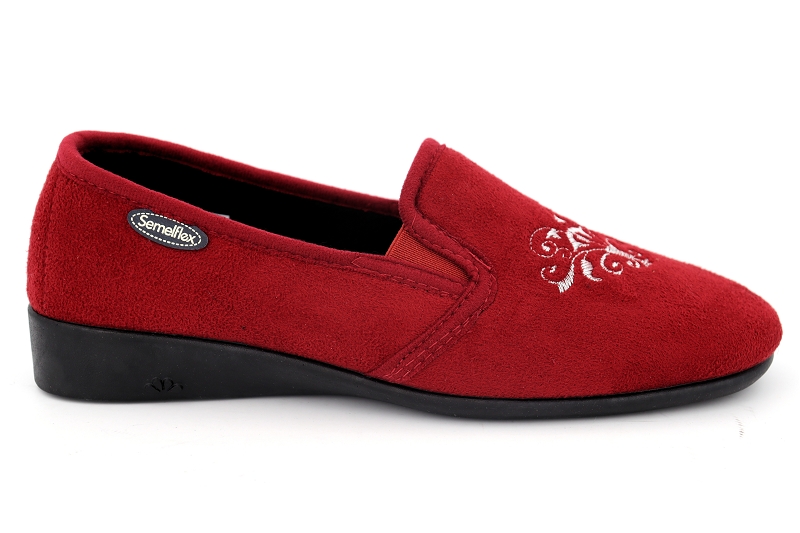 Semelflex chaussons pantoufles marie chantal rouge