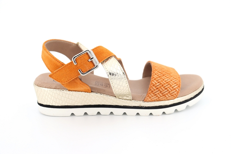 Geo reino sandales nu pieds magnific orange