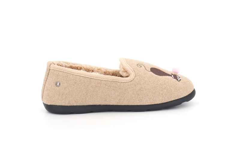 Isotoner chaussons pantoufles chaton beige