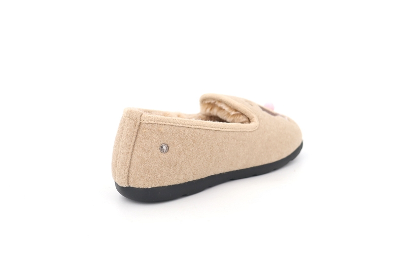 Isotoner chaussons pantoufles chaton beige7637302_4