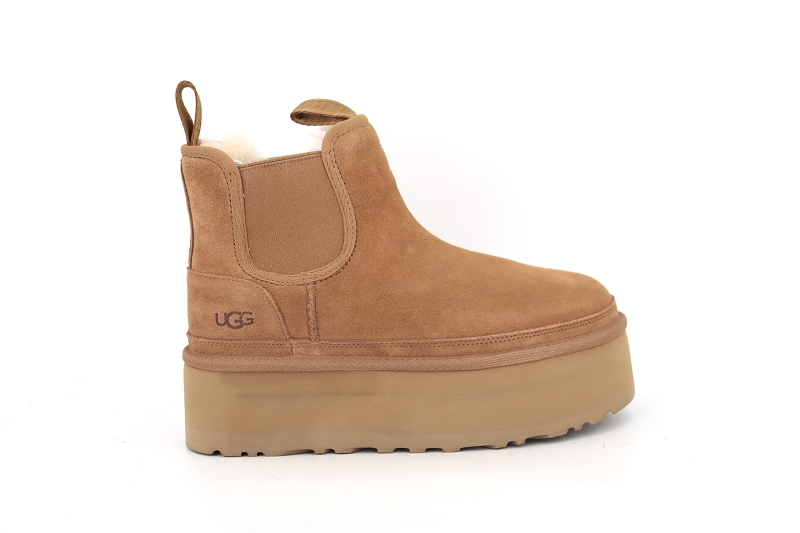 Ugg boots et bottines neumel platform chelsea marron