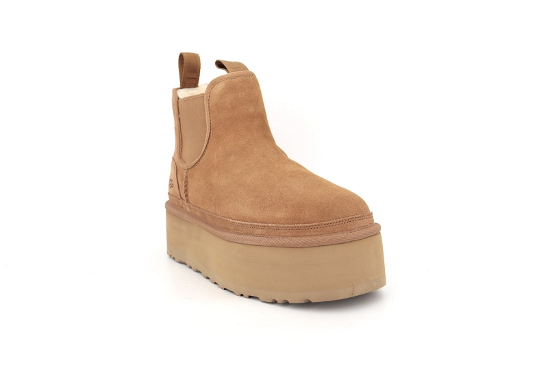 Ugg boots et bottines neumel platform chelsea marron7685801_2