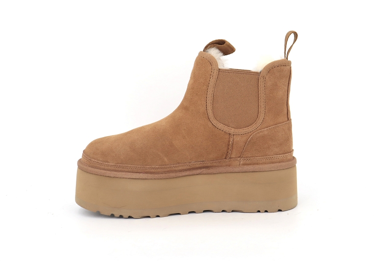 Ugg boots et bottines neumel platform chelsea marron7685801_3