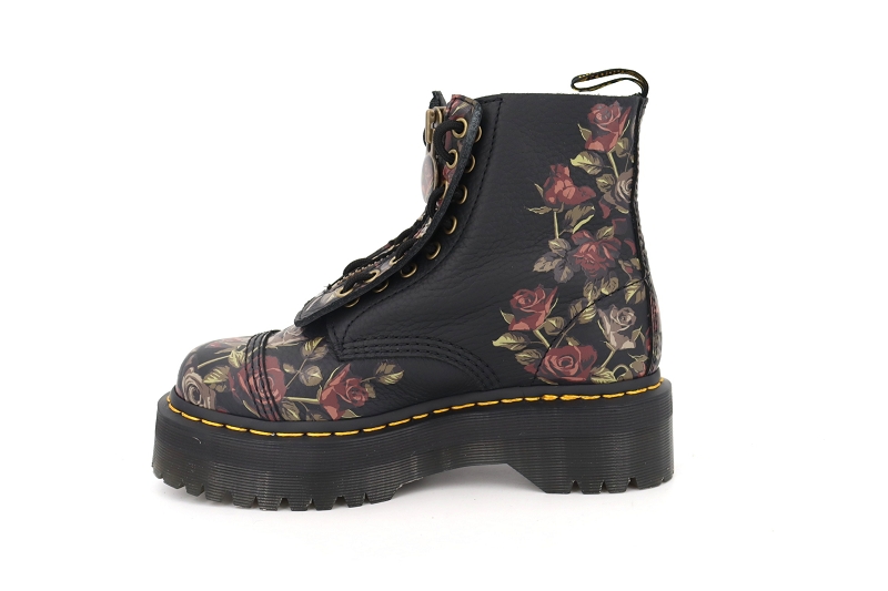 Doc martens boots et bottines sinclair floral noir7689101_3