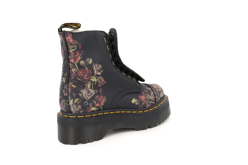 Doc martens boots et bottines sinclair floral noir7689101_4