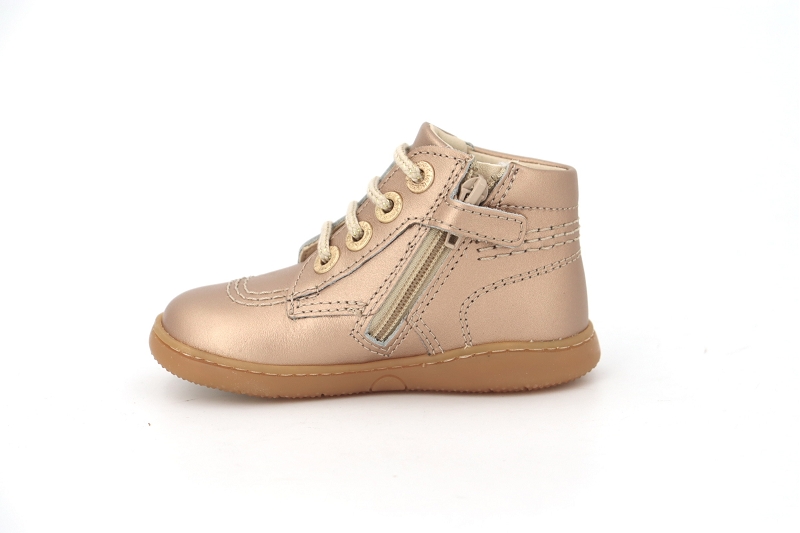 Kickers enf chaussures a lacets kick billista dore7690801_3