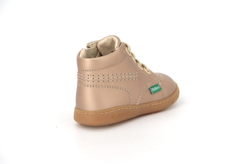 Kickers enf chaussures a lacets kick billista dore7690801_4