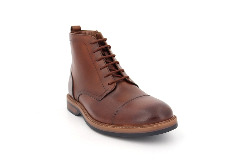 Clarks boots et bottines aldwin cap marron7693901_2