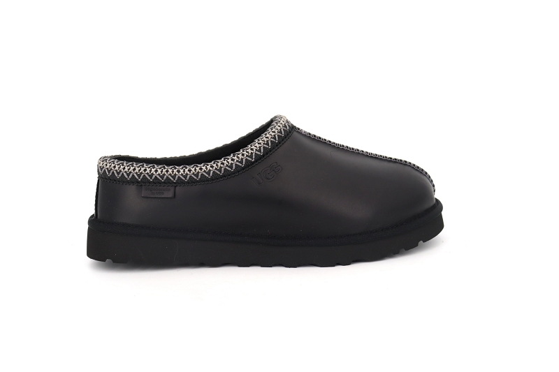 Ugg chaussons pantoufles tasman leather noir