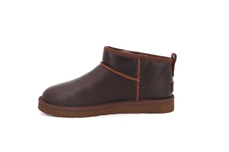 Ugg boots et bottines classic ultra mini leather marron8266001_3