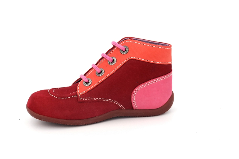 Kickers enf chaussures a lacets bonbon rose8532401_3