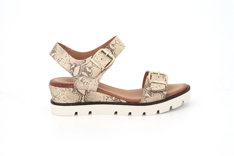 Coco abricot sandales nu pieds gaetan beige