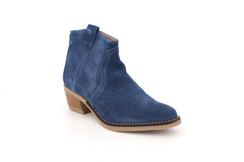 Alfa boots et bottines texas bleu8606901_2