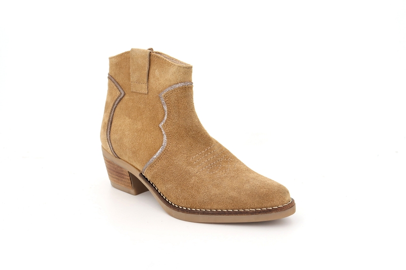 Alfa boots et bottines texane beige8607101_2