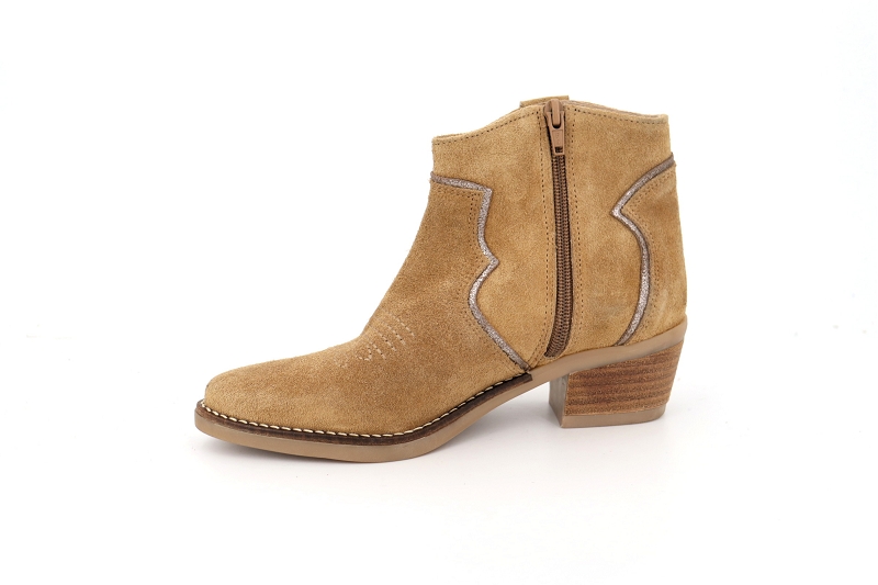 Alfa boots et bottines texane beige8607101_3